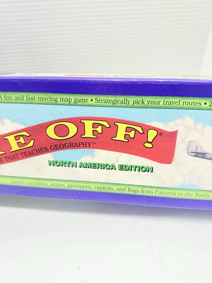 Vintage 1990 Take Off Board Game Teaches Geography North America Edition Learn - Image 2 of 4