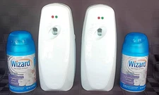 Automatic Air Freshener Spray Dispenser 2-Pack W/Fresh Linen Refills