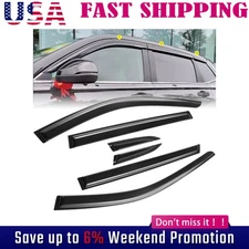 For 2023-2025 Honda CR-V CRV 6Pcs Black Window Visors Vent Shade Sun Rain