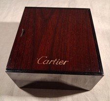 BOÎTE CARTIER EN BOIS TEINTE ACAJOU VINTAGE EAU DE TOILETTE DECLARATION