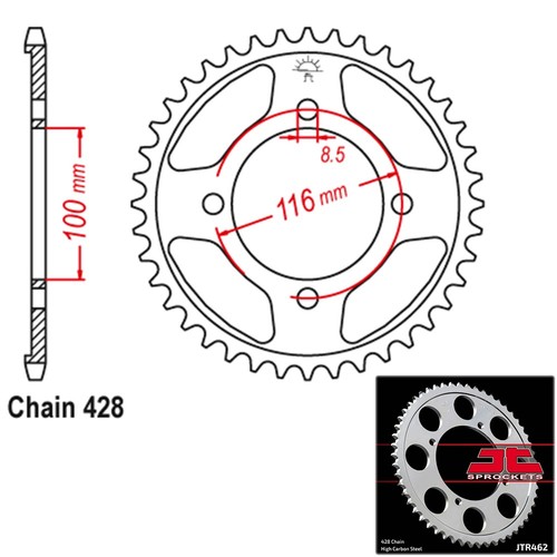 JT 13-Tooth Front Sprocket 530 Pitch For Suzuki Bandit GSF 600/650/1200/1250 & GSX