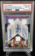 2025 Prizm Purdy/Montana/Young Triple Patch Autographs /99 PSA 10 POP 1!!!!