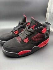 Air Jordan 4 Black Red Men’s Size 9.5 Sneakers Shoes Only No Box