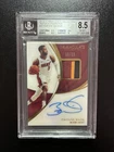 Dwyane Wade 2018-19 Panini Immaculate Patch Autograph Heat /25 BGS 8.5 Auto 10