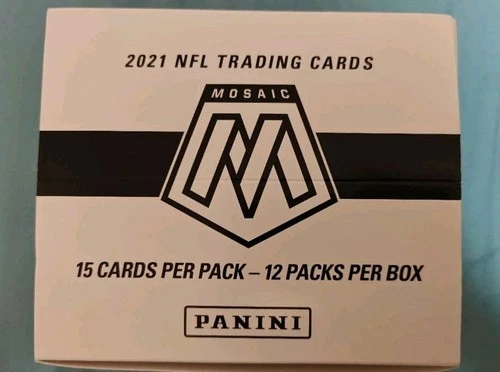 2021 Panini Mosaic Football NFL Cello Pack Box (12 Sealed Packs) 