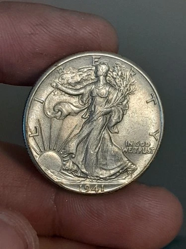 1941- P Walking Liberty Half Dollar XF #1