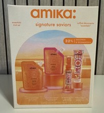amika Signature Saviors Essential Trial Set, Shampoo, Condition, Mask, Detangler