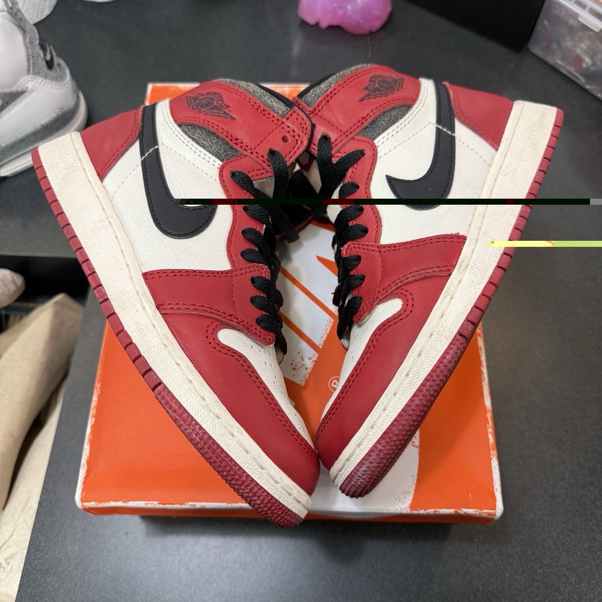 Jordan 1 High Lost and Found GS Size 4 Youth USED View 3