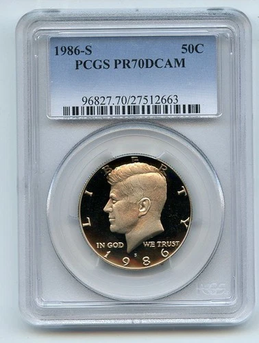 1986-S Kennedy Half Dollar Proof — photo from another recent sale
