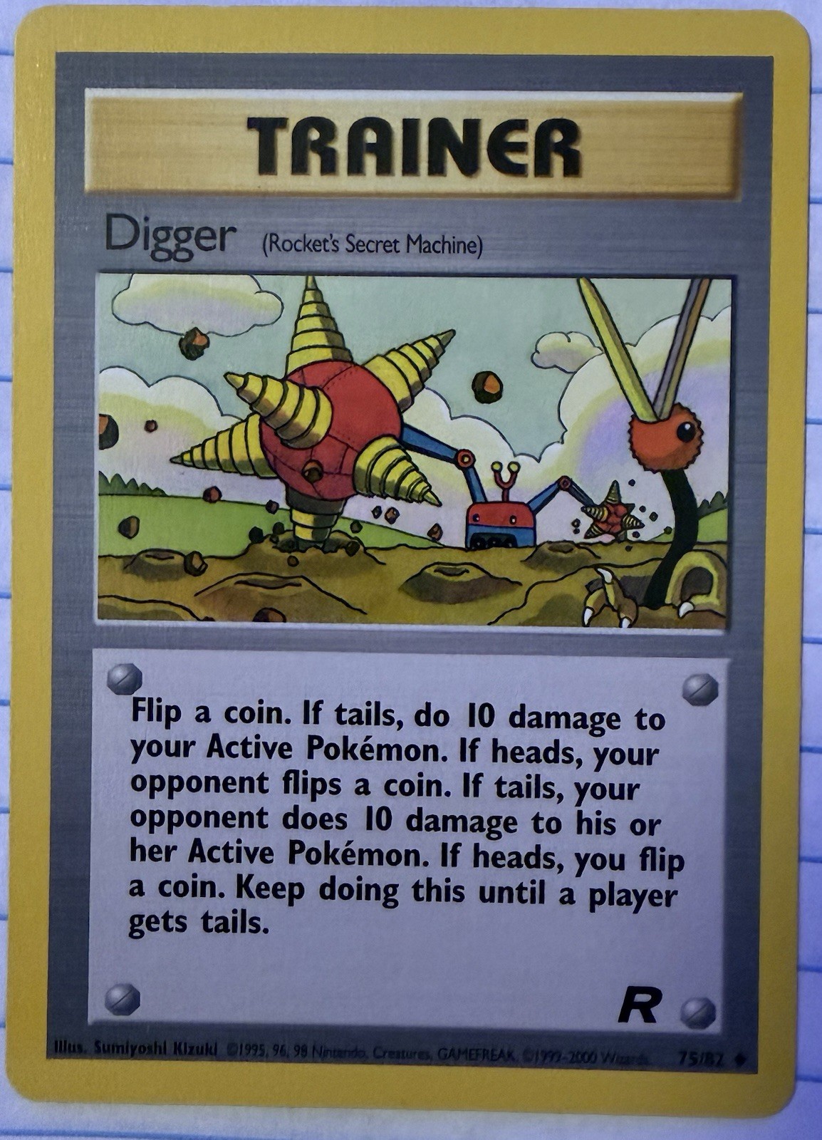 Pokemon TCG Digger (Rocket's Secret Machine) 75/82 Team Rocket Regular English
