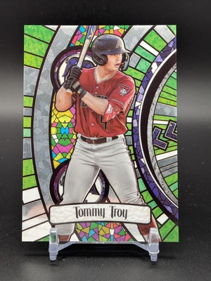 #ad Tommy Troy 2023 Bowman Chrome Stained Glass Insert #BGA 13 $3.95