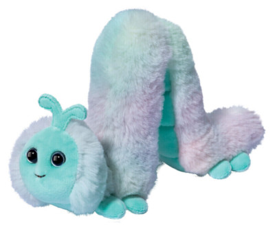 Groovy 8'' Tie Dye Inchworm Douglas Stuffed Animal Plush Cuddle glow bug worm