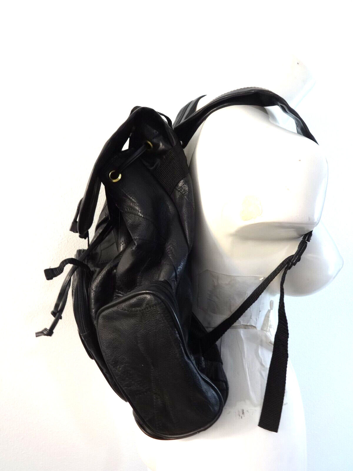 PATCHWORK LEATHER BACKPACK MISSING 1 CLASP SOLD A… - image 2