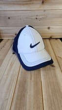 Nike Adult Unisex Mesh Adjustable Golf Hat/Cap-White/Navy 2010 Super Soft