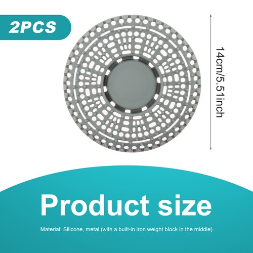 2Pcs Shower Hair Drain Catcher Effective Shower Hair Catcher Shower Drain Cover☣ - Picture 2 of 9