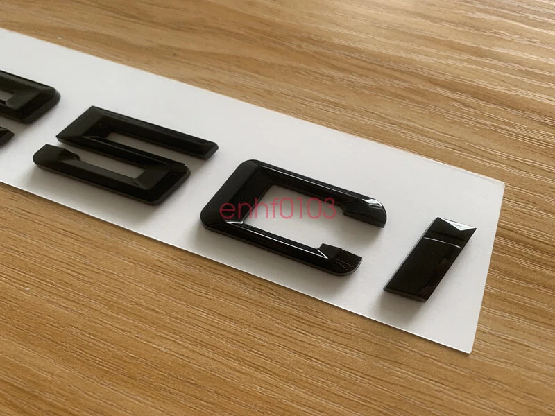 Insignia trasera emblema maletero 3D letras ABS negro brillante emblema para BMW 2017-2022-325ci Foto 4 de 4