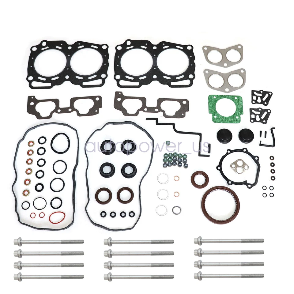 Juego de pernos de junta de culata 04-11 para Subaru Impreza Forester Outback 2.5 SOHC EJ25 Foto 3 de 4