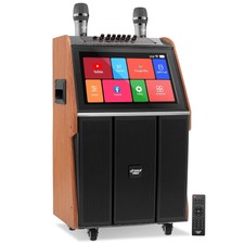 Pyle Portable Wireless Bt Streaming Loudspeaker With Touch Screen And Wireless