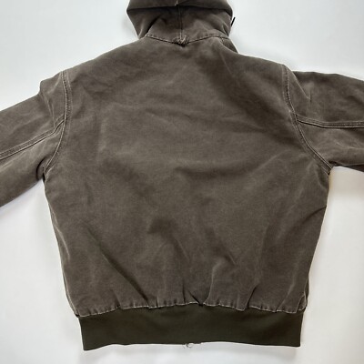 Vintage Y2K Carhartt J06 TMB Timber Hooded Jacket Brown Sandstone