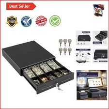 Compact & Lockable 13'' Cash Drawer for Efficient Point of Sale Transactions