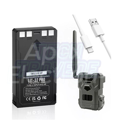 LIT-22 Battery for Flex-M Flex G-36 Flex-S Flex-Plus Flex Series Spypoint 7.0AH