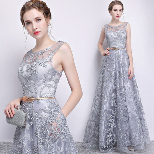New Elegant Evening Formal Party Ball Gown Prom Bridesmaid Long Party Dress - Picture 3 of 12
