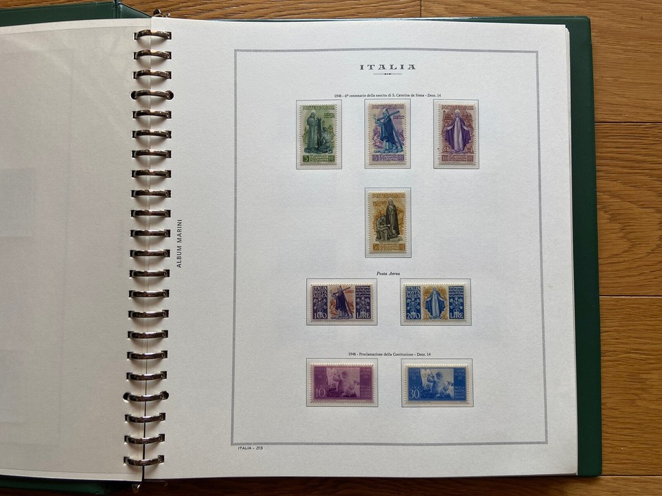 Collection Complète Timbres Italiens Usés – Italie 1945 à 1980