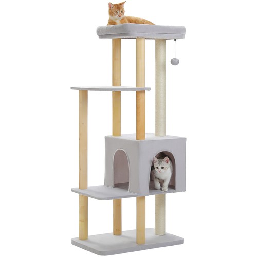 PAWZ Road Cat Tree Scratching Post Cats Play Condo Tower House Wooden Furniture - Picture 9 of 114