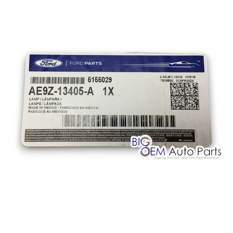 Luz de lámpara trasera lateral del conductor Lincoln MKT LH 2010-2019 OEM AE9Z-13405-A Foto 4 de 4