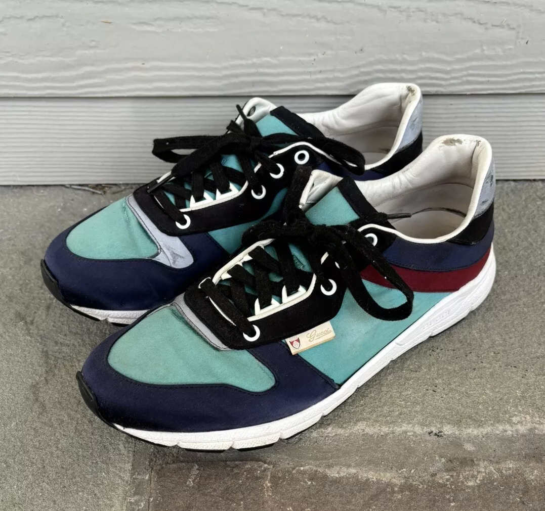 Baskets Gucci Colorblock en satin