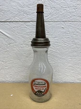 Sinclair Pennsylvania Motor Oil Bottle Spout Cap Glass Vintage Style Gas Station
