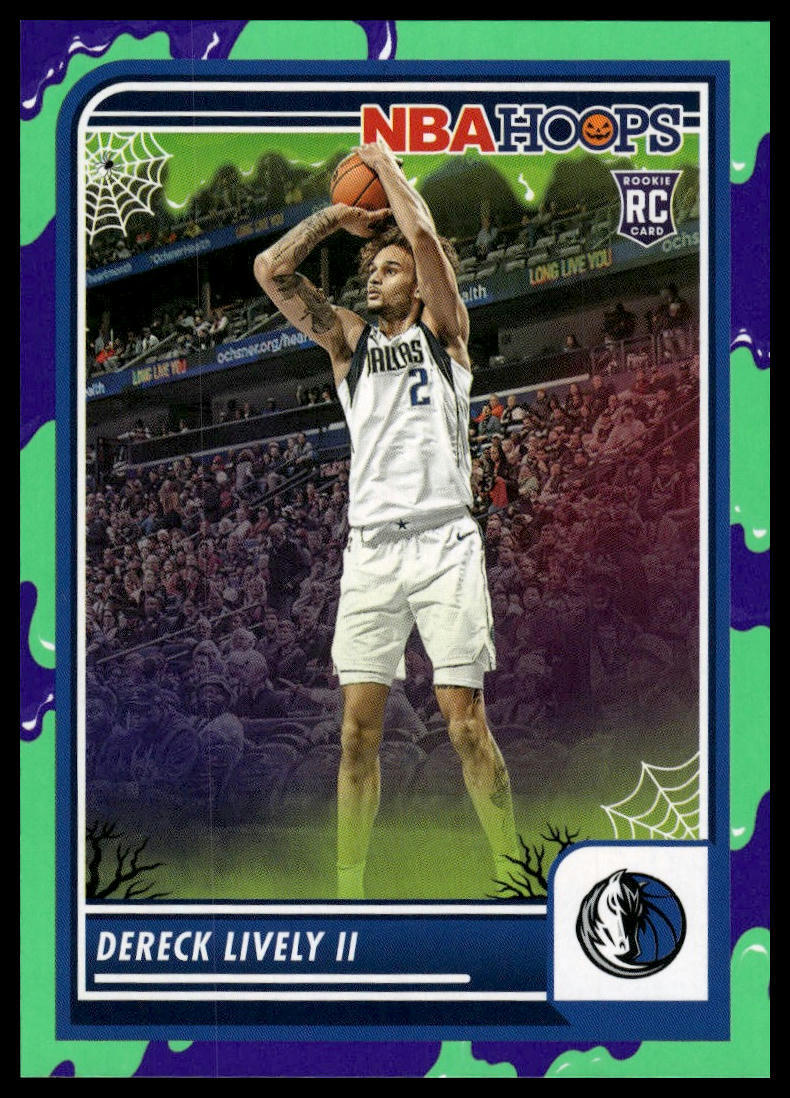 2023-24 Hoops Haunted Hoops #253 Dereck Lively II Slime RC