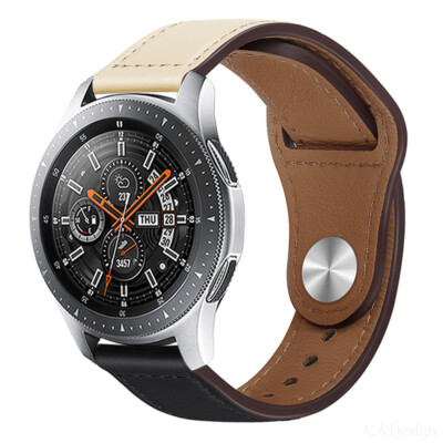 Leder Armband für Samsung Galaxy Watch 4 5 6 7 FE 40/44mm Watch3 41/45mm Gear S3
