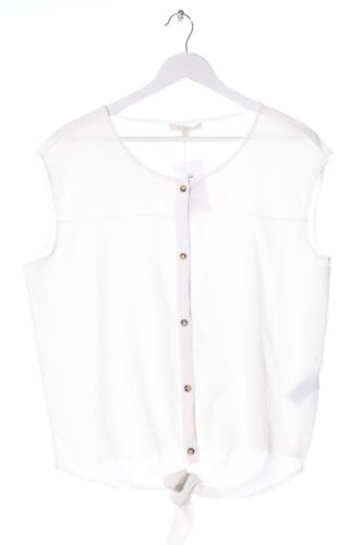 TOM TAILOR DENIM Mouwloze blouse Dames Maat EU 42 wit casual uitstraling - Afbeelding 1 van 5