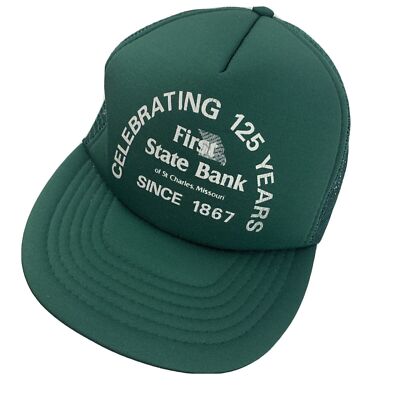 First State Bank of St Charles Trucker Cap Hat Snapback