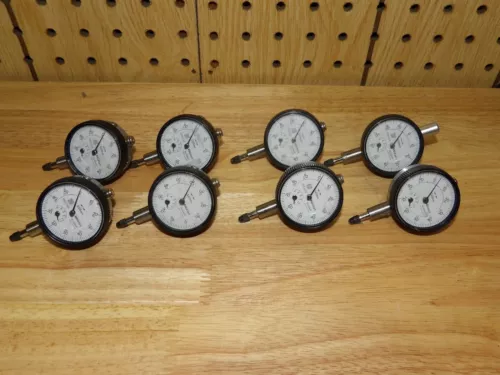 8 Mitutoyo 1044F .01MM 5mmStroke Dial Indicators