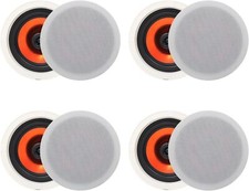 Herdio 4X Wall Ceiling Speakers 6.5" 600W Flush Mount Wired Kitchen Speakers