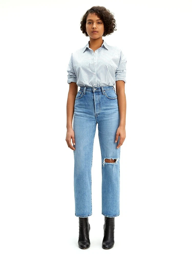 Levi's straight leg womens jeans discount