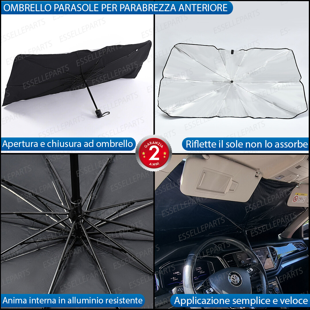 Parasole Per Parabrezza Mercedes Classe A 2012-2023 - Pieghevole E Su Misura Per Modelli W176/W177 - Foto 7