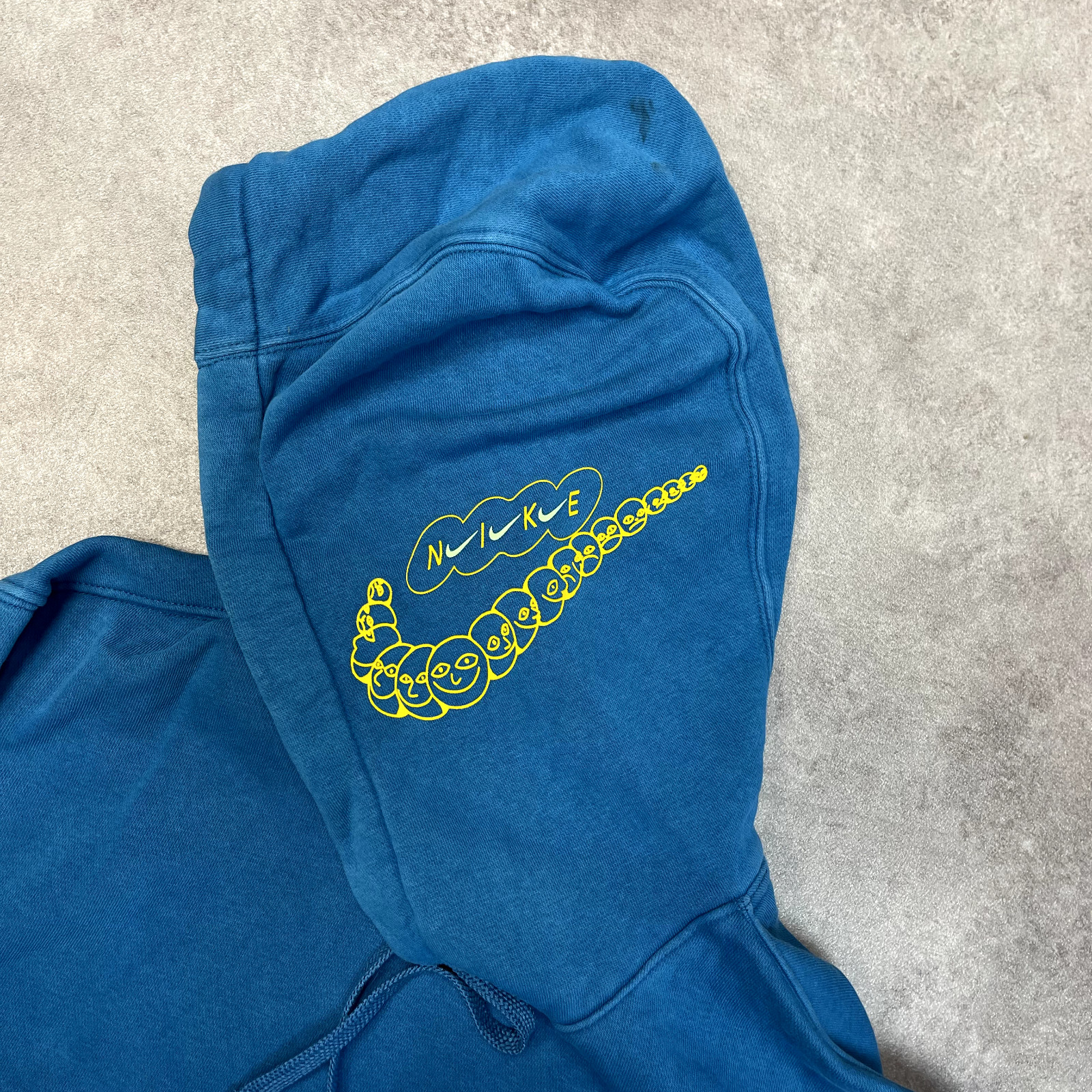 Nike Hoodie Mens Just Do It Y2K Pull Over Sports Sweatshirt, Blue, Small image 7