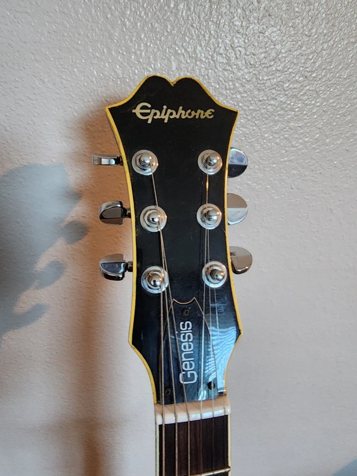 Gibson Epiphone Genesis Electric Guitar Custom 1979 Double Cutaway w/Hard Case - Image 4 of 4