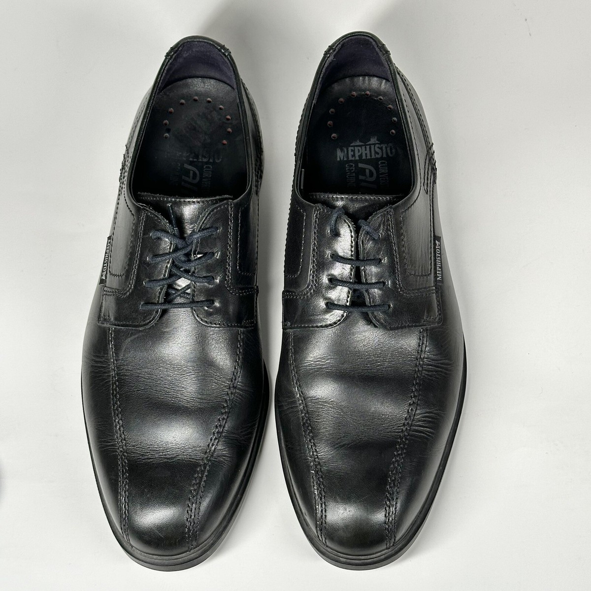 Mephisto Fabio Leather Oxford Men’s Dress Shoes Size 11.5 Mephisto Oxford Shoes Mens 10 Fabio Black Leather Lace Up  main image 3