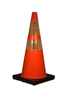 Cortina 03-500-10 Vinyl Traffic Cone With Black Base And 6 Upper/4 Lower Refle on sale Cortina 03-500-10 Vinyl Traffic Cone With Black Base And 6 Upper/4 Lower Refle on sale