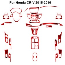 53Pcs Red Carbon Fiber Full Interior Kit Cove...