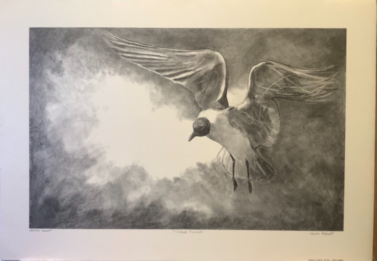 Louis Jones “Night Flight” 1979 Signed Artist Proof Print