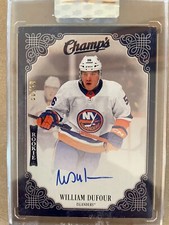 2023-24 UD Clear Cut Champ's Rookie William Dufour On Card Auto #50/50