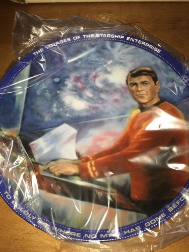 Vintage 1980s Star Trek Scotty Collectible Plate With COA & Letter - Picture 2 of 11