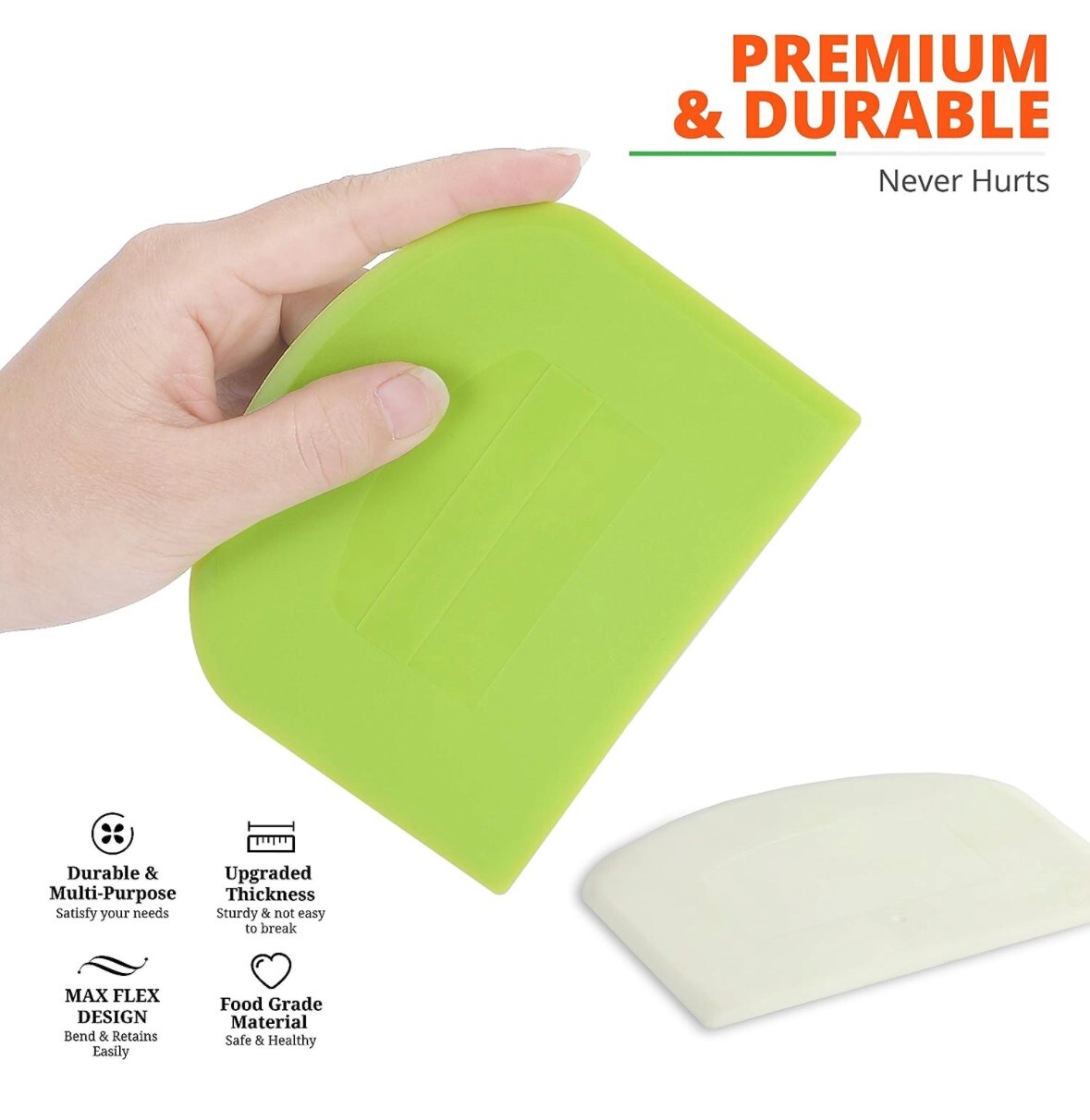 Dough Scraper Plastic Pastry Cutter Bowl Scrapers Bread Cutter Cake