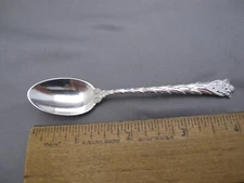 Good GORHAM #705 Pattern Victorian Sterling DEMITASSE SPOON-Mono ETC