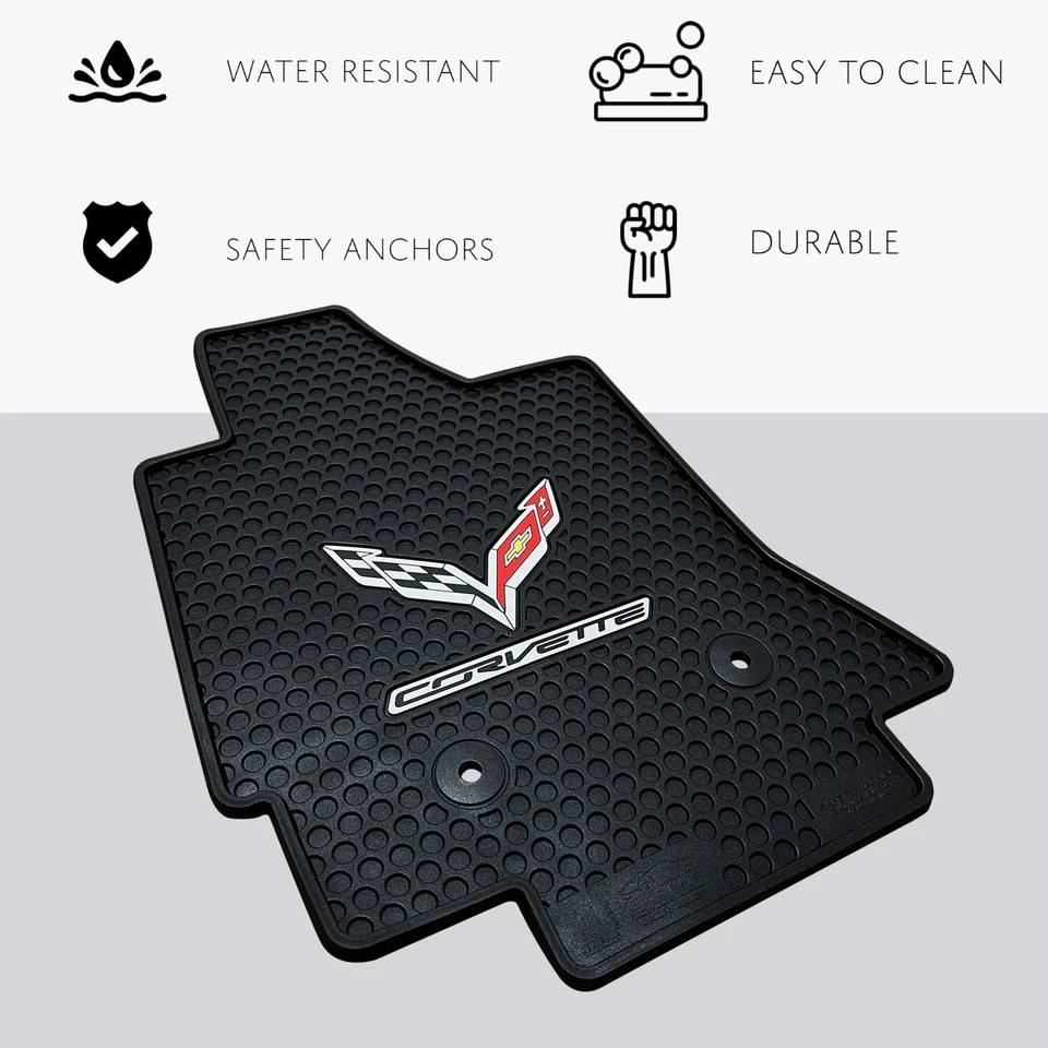 Lloyd Mats All Weather 2PC Set for 2014-2019 Chevrolet Corvette C7 - Image 2 of 4